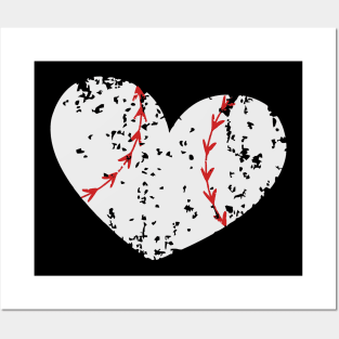 Baseball Heart Posters and Art